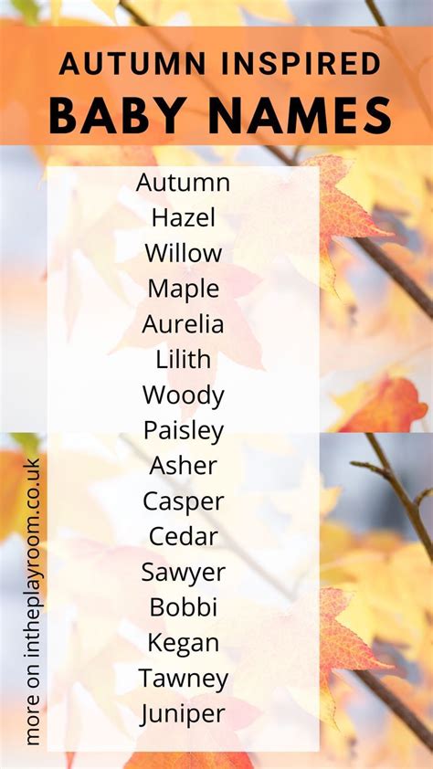 fall names|More.